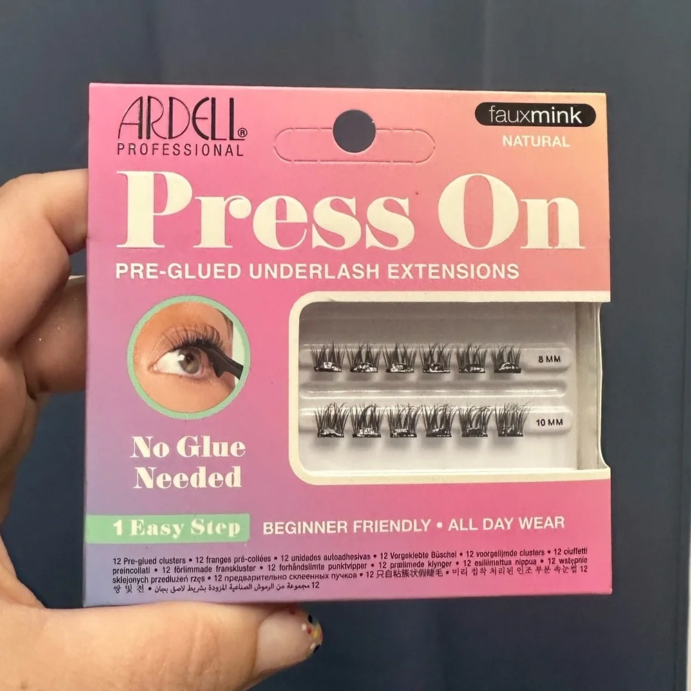 Ardell Press On Lashes Fauxmink Natural Pre-Glued Underlash Extensions - Picture 7 of 8